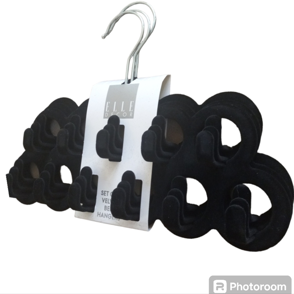 Skinny Velvet Accessories Hangers anti-slip organization compact pack of 3